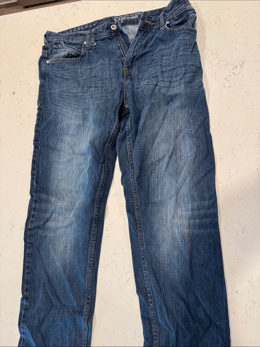 Sean John Men's Blue Straight-Leg Jeans